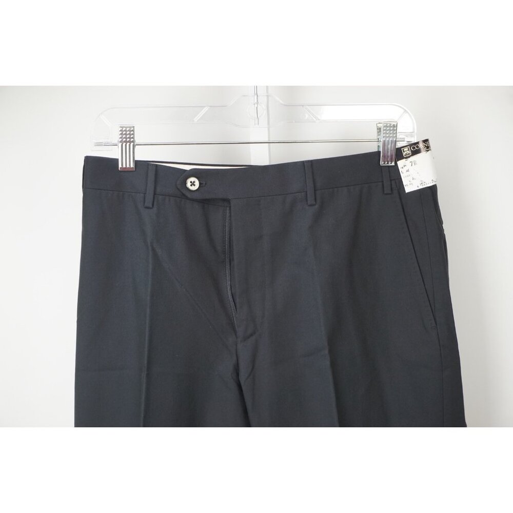 Corneliani Leader Dark Blue  100% Cotton Dress Pants Sz 46 NEW